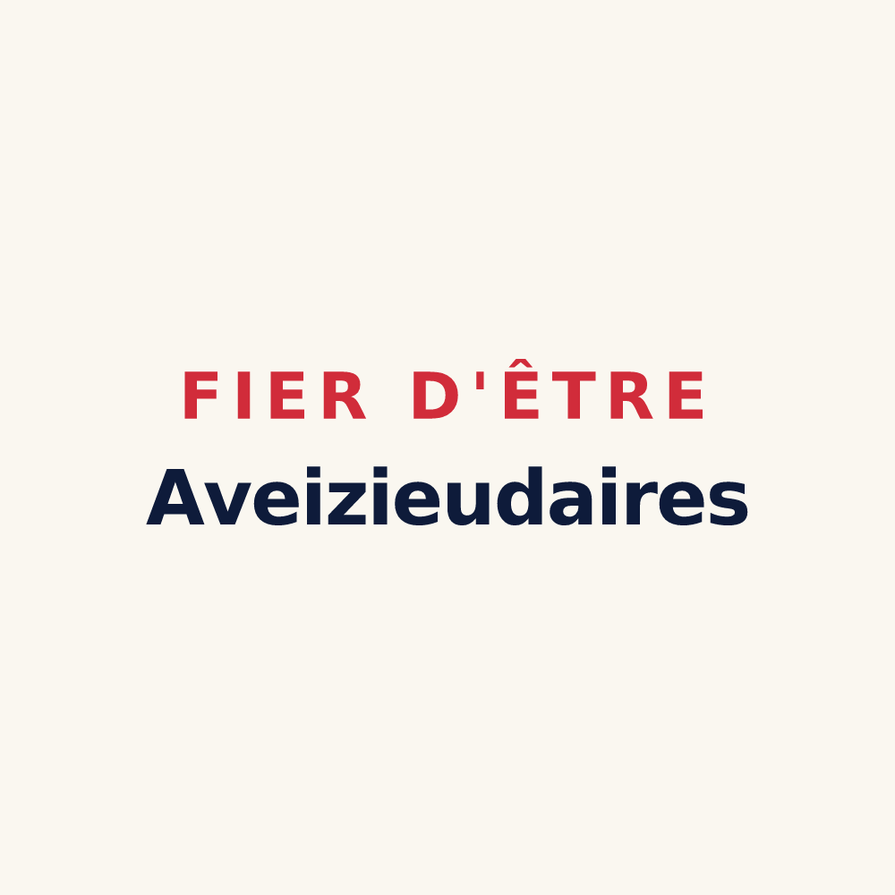 Tasse « Fier d'être Aveizieudaires » — design pour Aveizieux