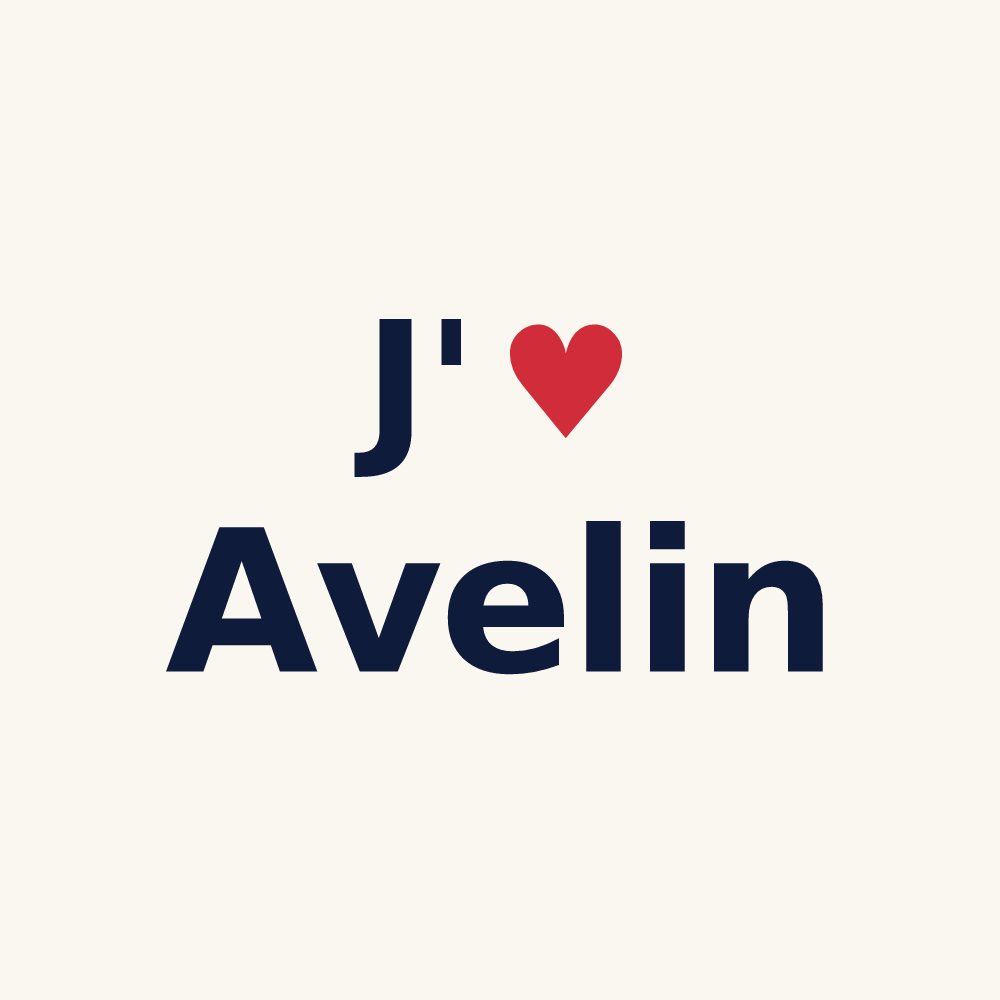 Tasse personnalisée Avelin — design J'aime Avelin