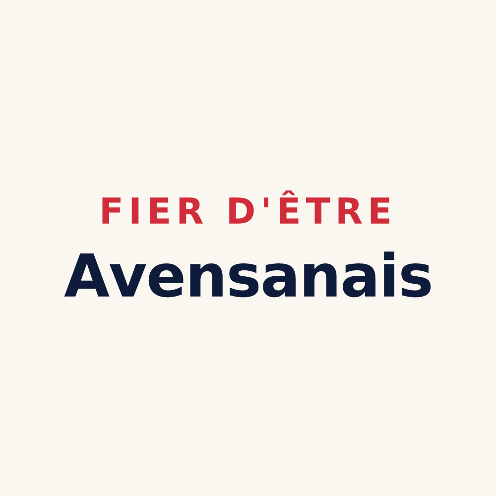 Tasse « Fier d'être Avensanais » — design pour Avensan