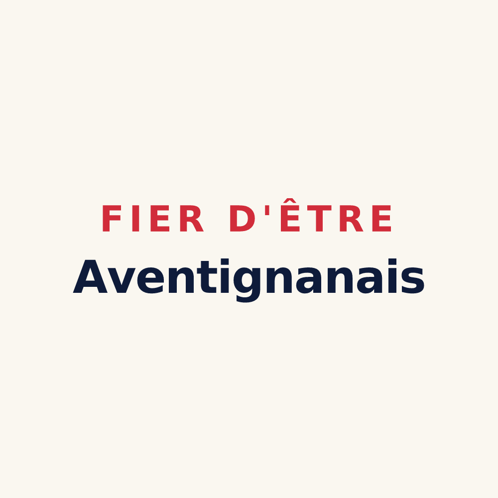 Tasse « Fier d'être Aventignanais » — design pour Aventignan