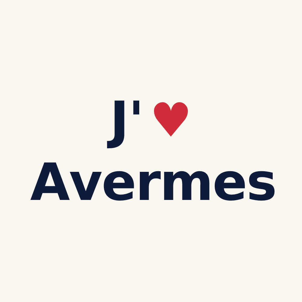Tasse personnalisée Avermes — design J'aime Avermes