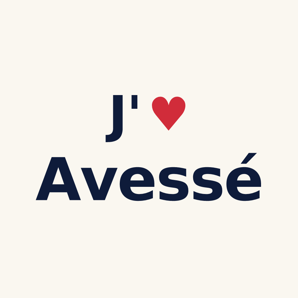 Tasse personnalisée Avessé — design J'aime Avessé