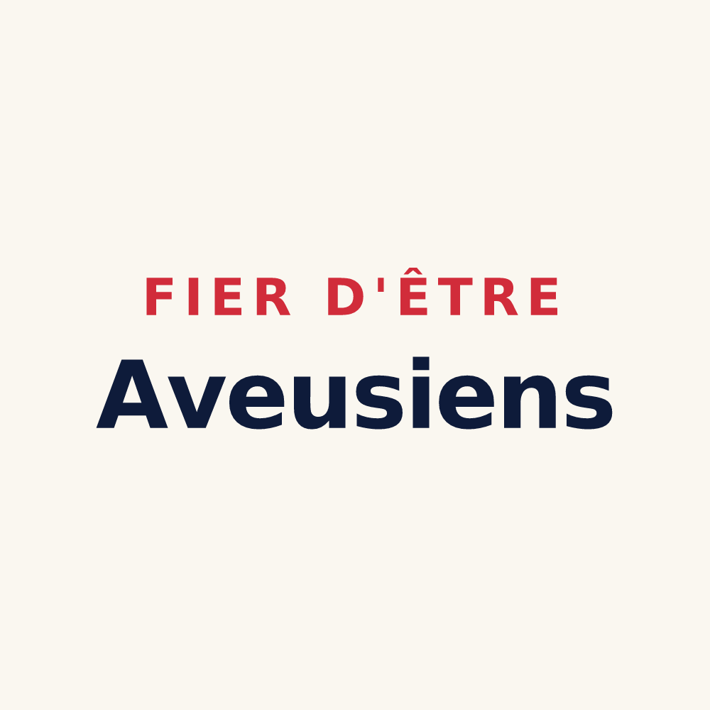 Tasse « Fier d'être Aveusiens » — design pour Aveux