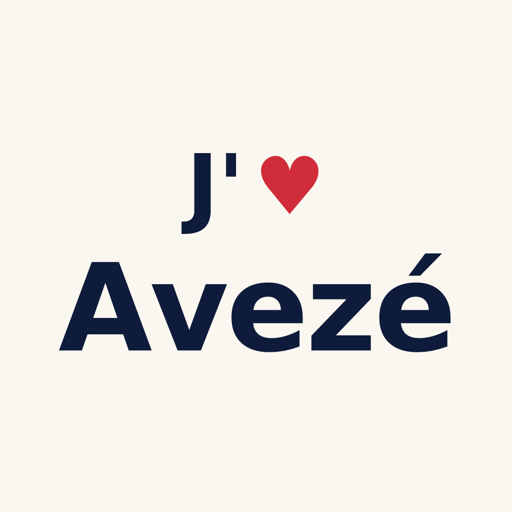 Tasse personnalisée Avezé — design J'aime Avezé