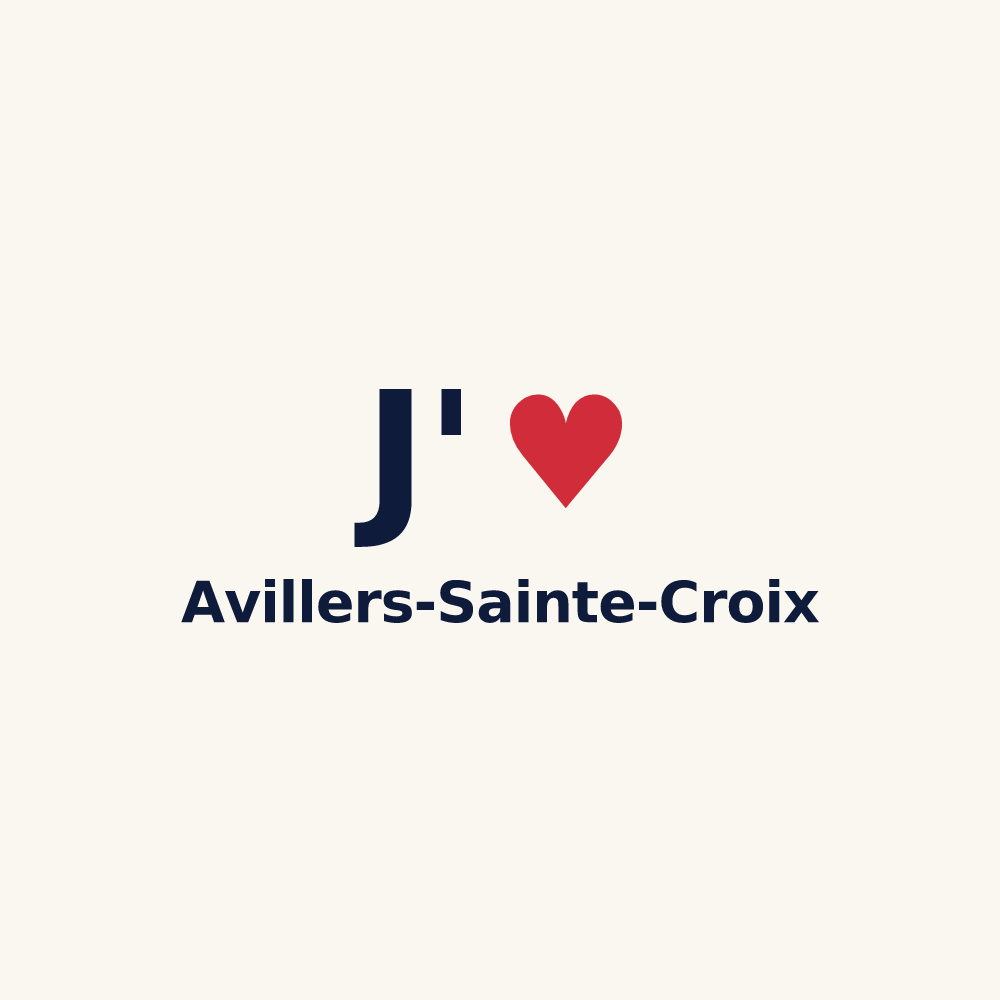 Tasse personnalisée Avillers-Sainte-Croix — design J'aime Avillers-Sainte-Croix