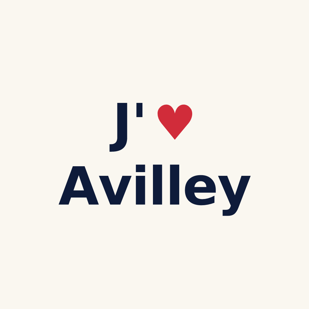 Tasse personnalisée Avilley — design J'aime Avilley