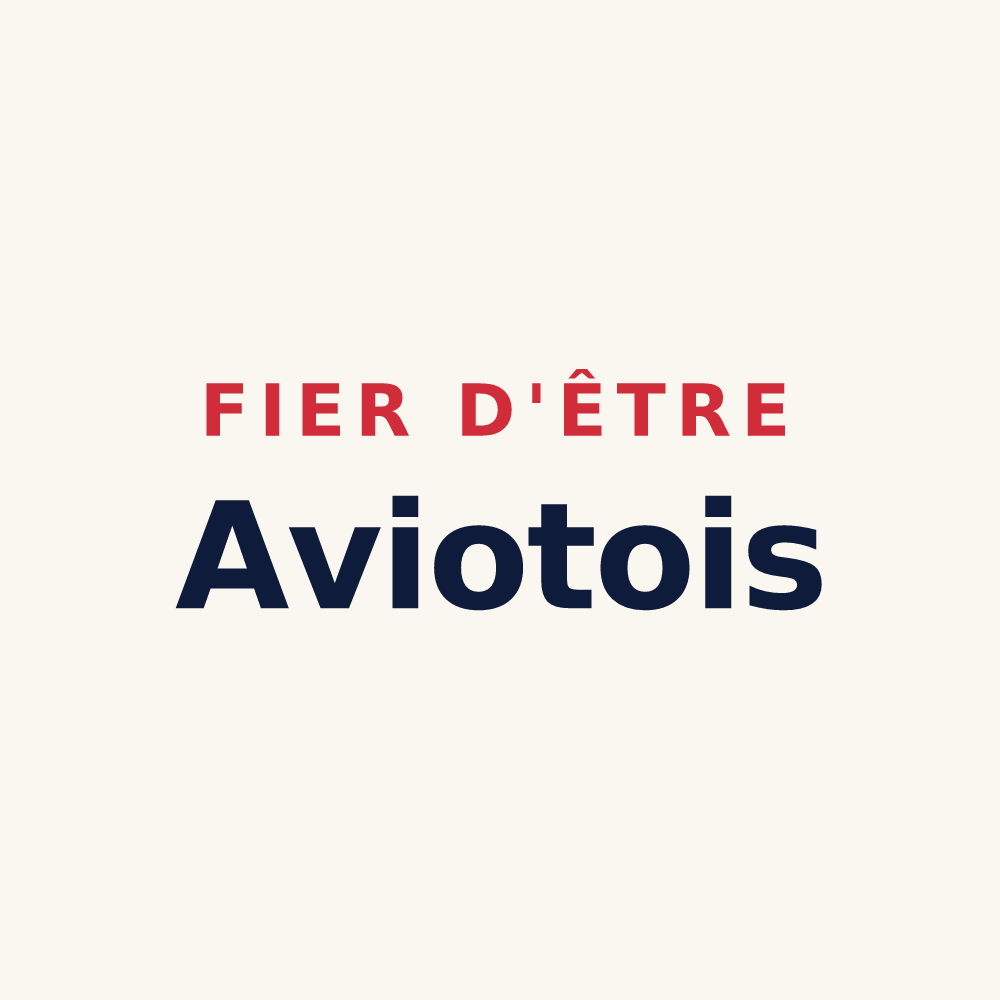 Tasse « Fier d'être Aviotois » — design pour Avioth