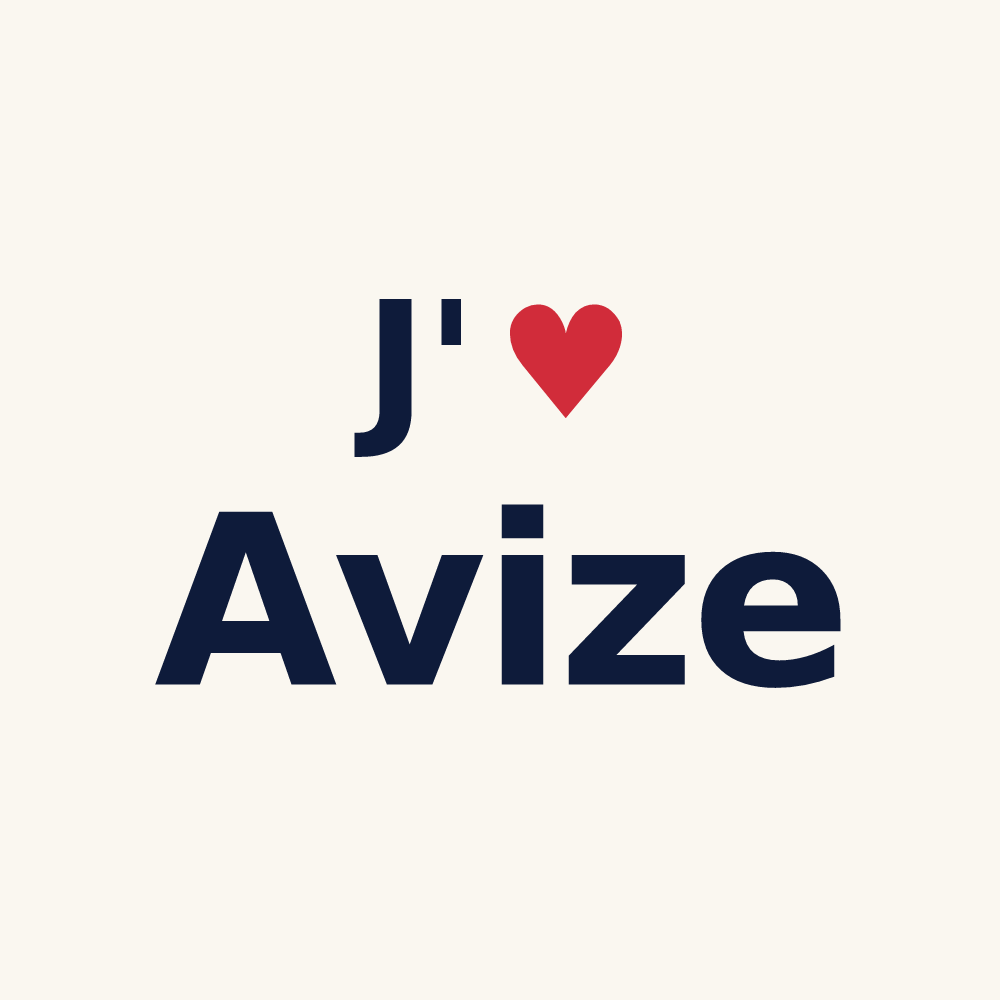 Tasse personnalisée Avize — design J'aime Avize