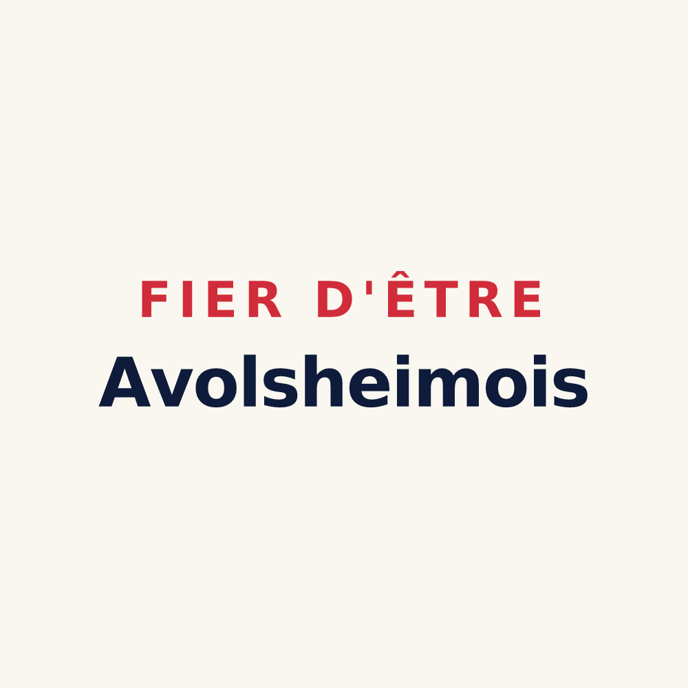 Tasse « Fier d'être Avolsheimois » — design pour Avolsheim