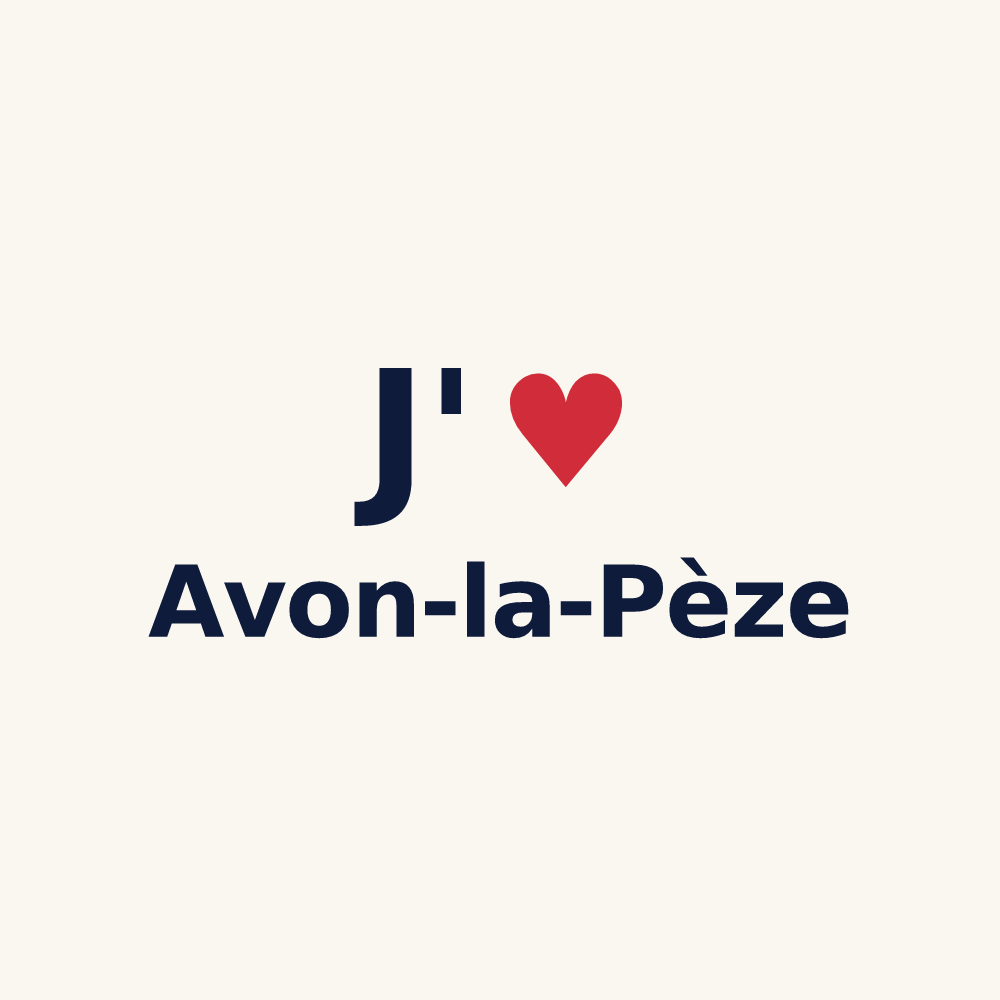 Tasse personnalisée Avon-la-Pèze — design J'aime Avon-la-Pèze