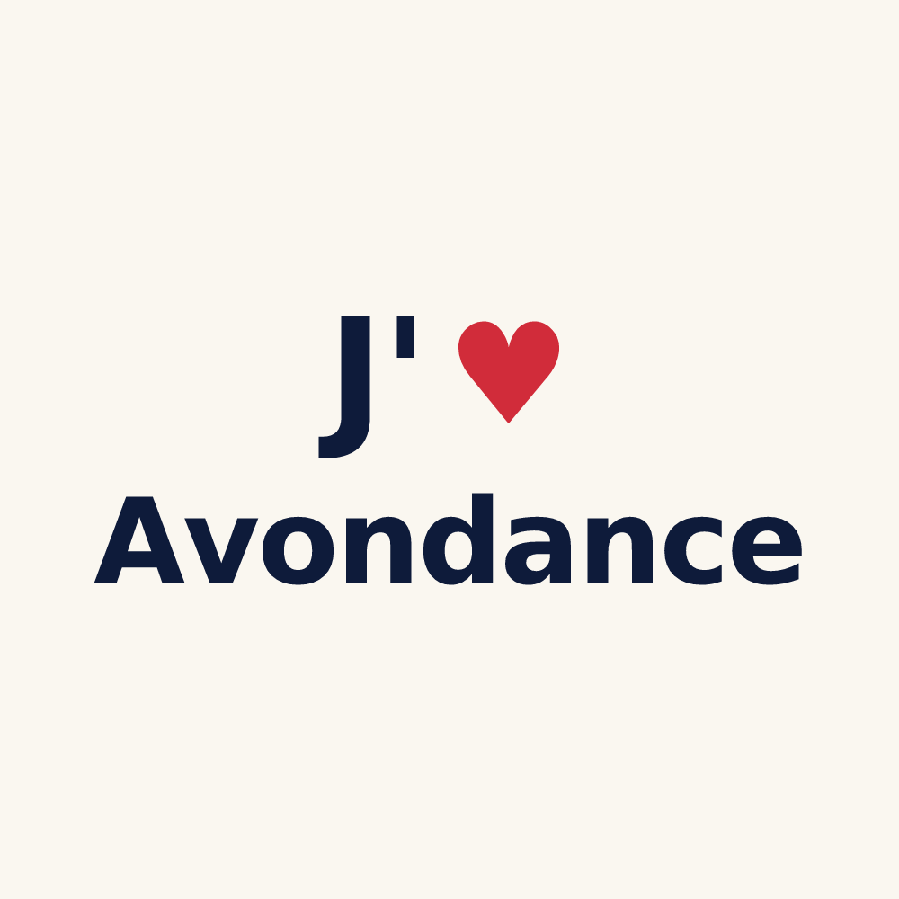 Tasse personnalisée Avondance — design J'aime Avondance