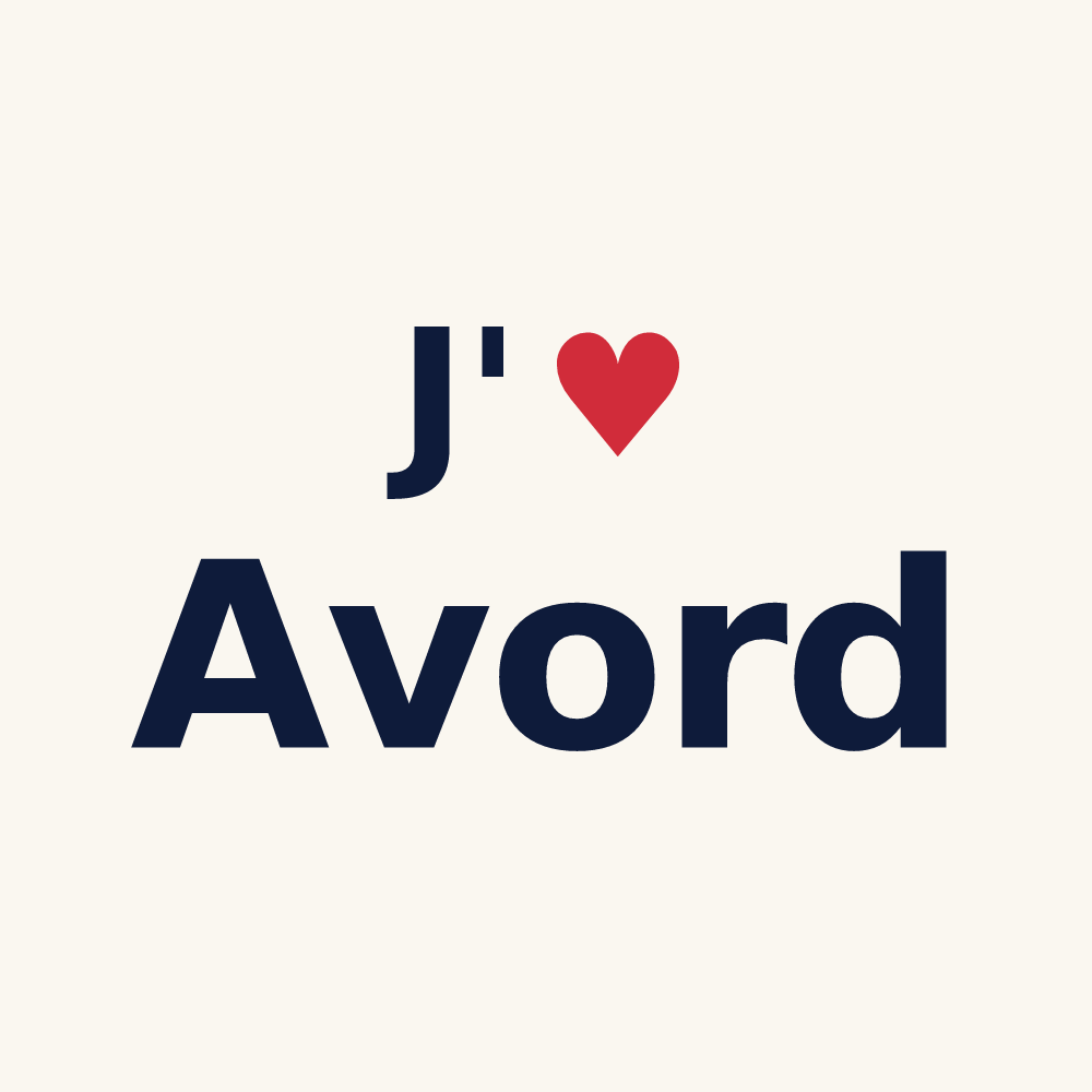 Tasse personnalisée Avord — design J'aime Avord