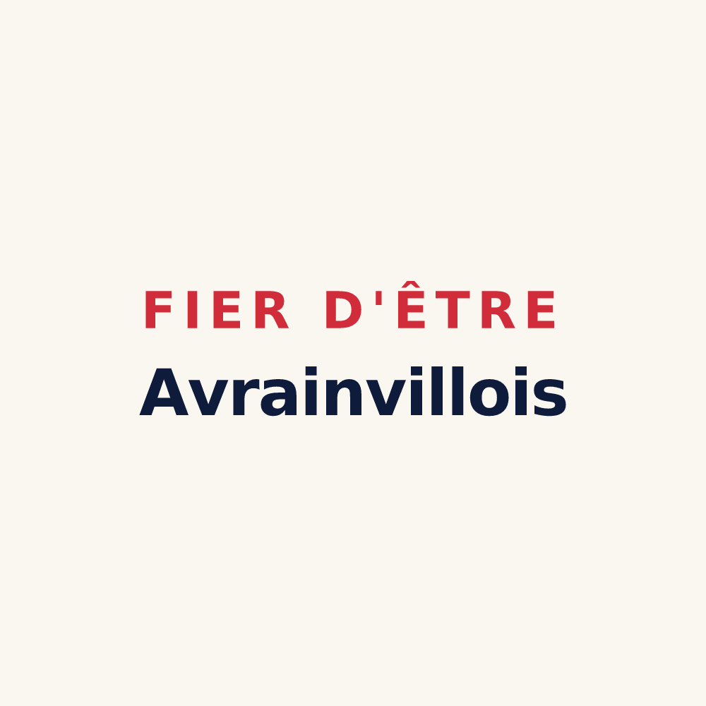Tasse « Fier d'être Avrainvillois » — design pour Avrainville