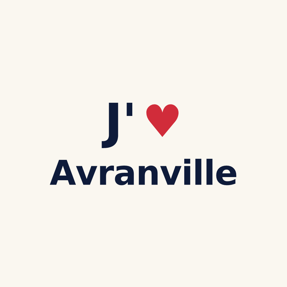 Tasse personnalisée Avranville — design J'aime Avranville