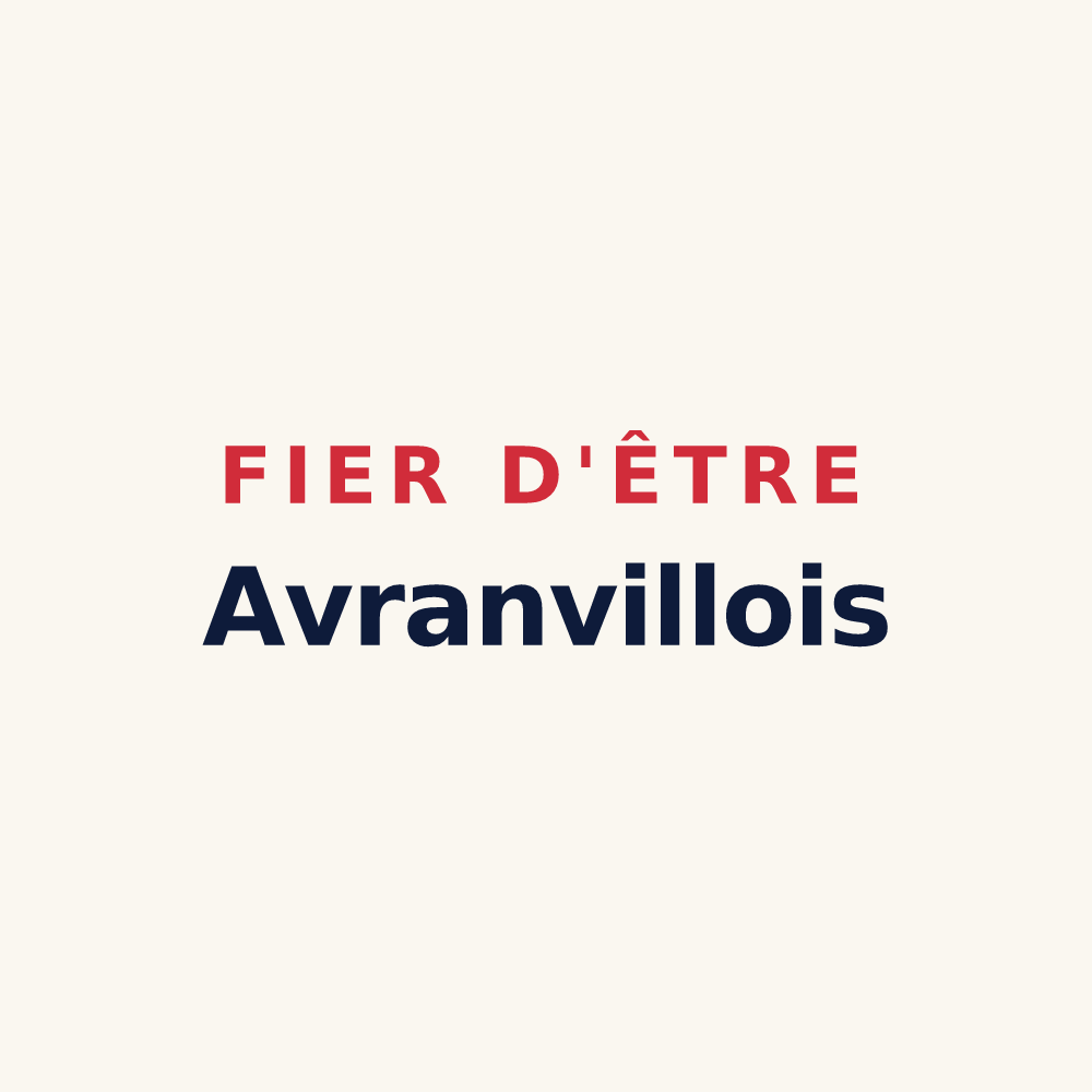 Tasse « Fier d'être Avranvillois » — design pour Avranville