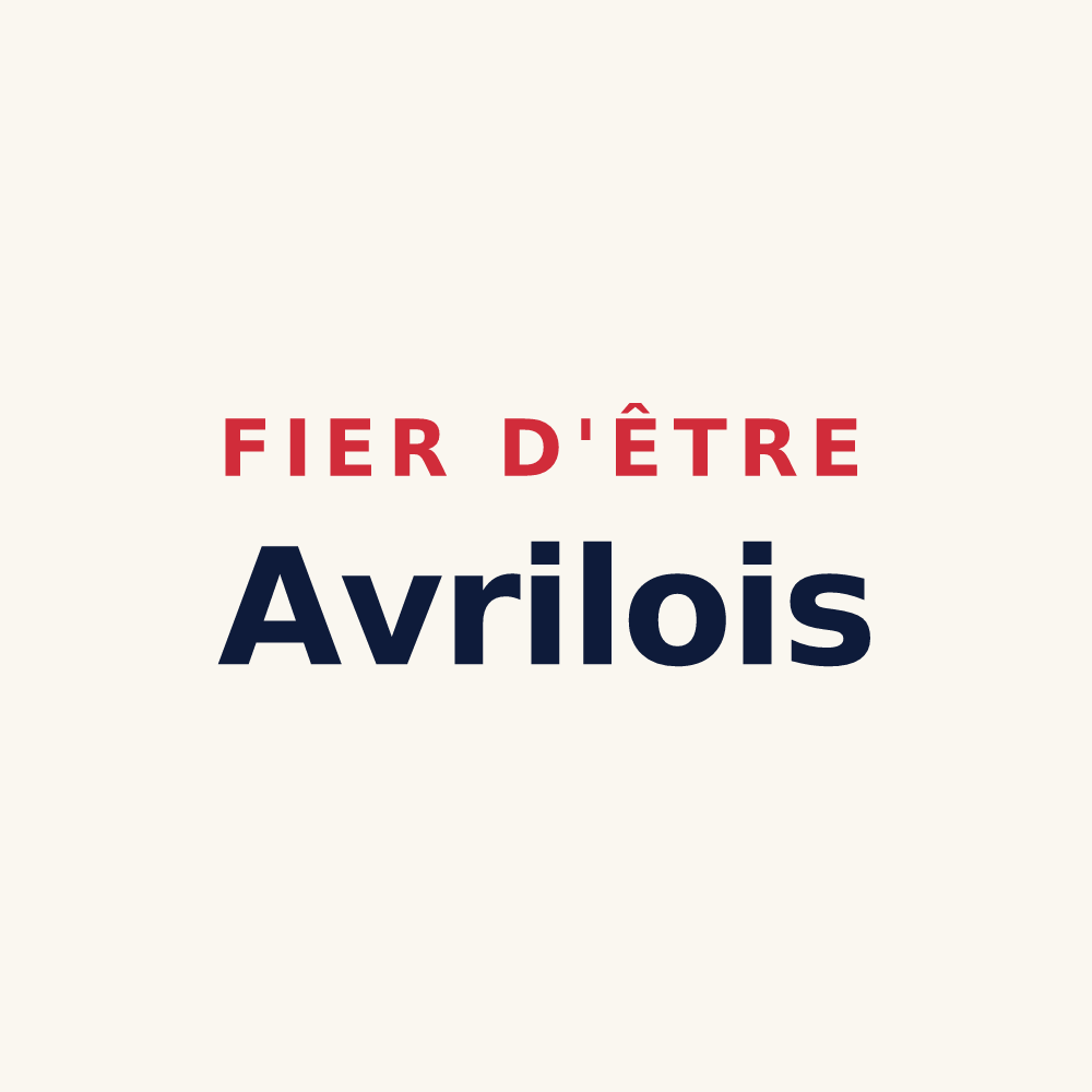 Tasse « Fier d'être Avrilois » — design pour Avril