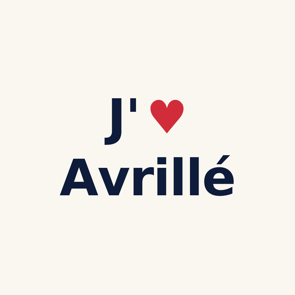 Tasse personnalisée Avrillé — design J'aime Avrillé