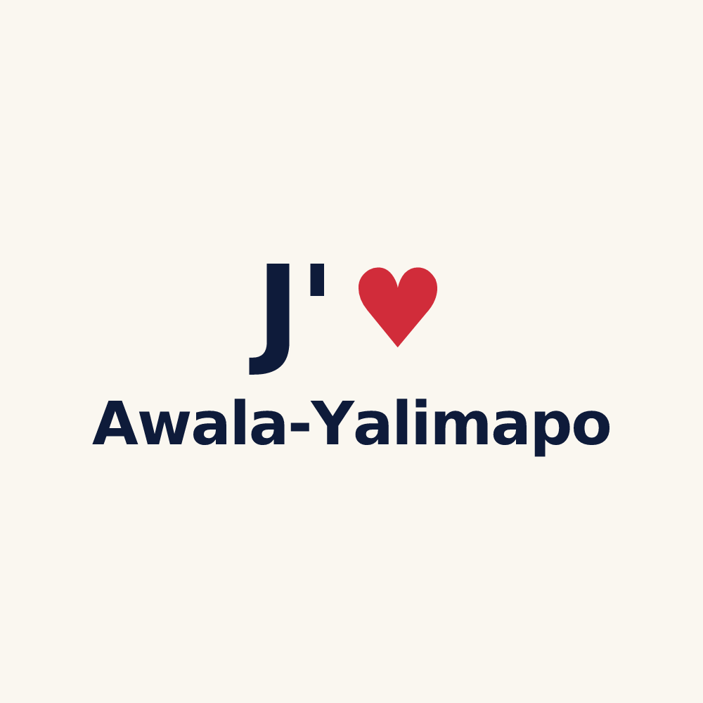 Tasse personnalisée Awala-Yalimapo — design J'aime Awala-Yalimapo
