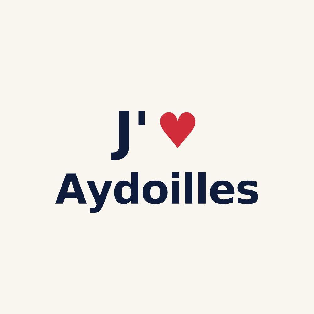 Tasse personnalisée Aydoilles — design J'aime Aydoilles