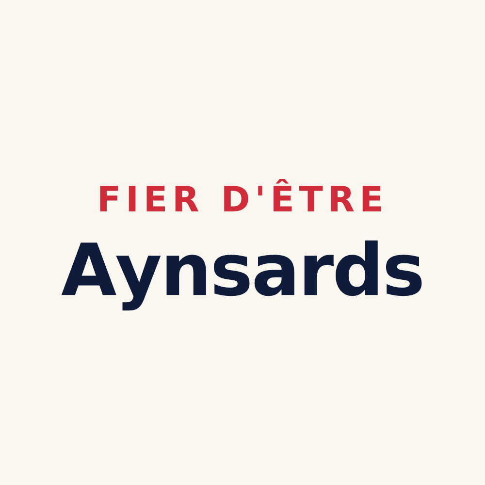 Tasse « Fier d'être Aynsards » — design pour Ayn