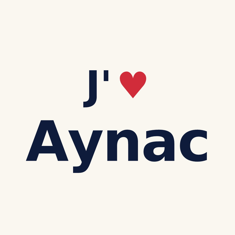 Tasse personnalisée Aynac — design J'aime Aynac