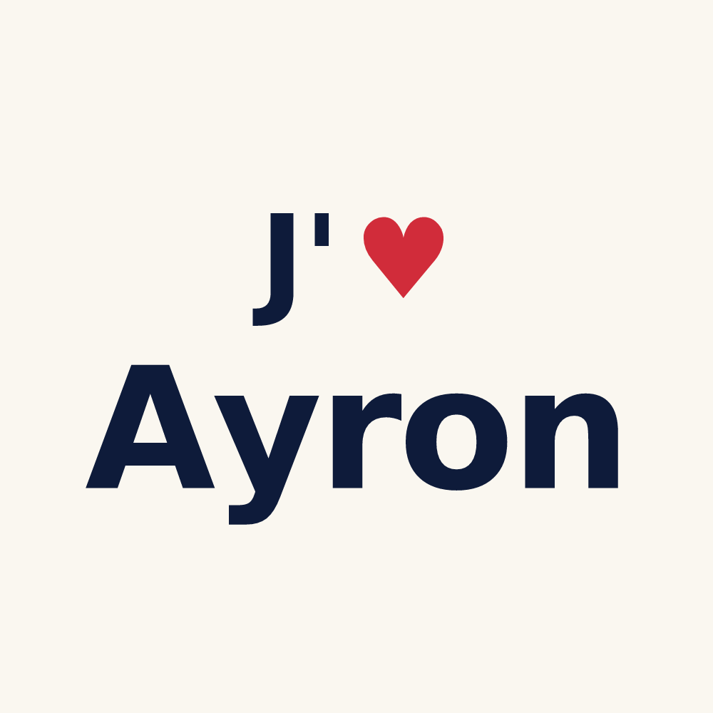 Tasse personnalisée Ayron — design J'aime Ayron