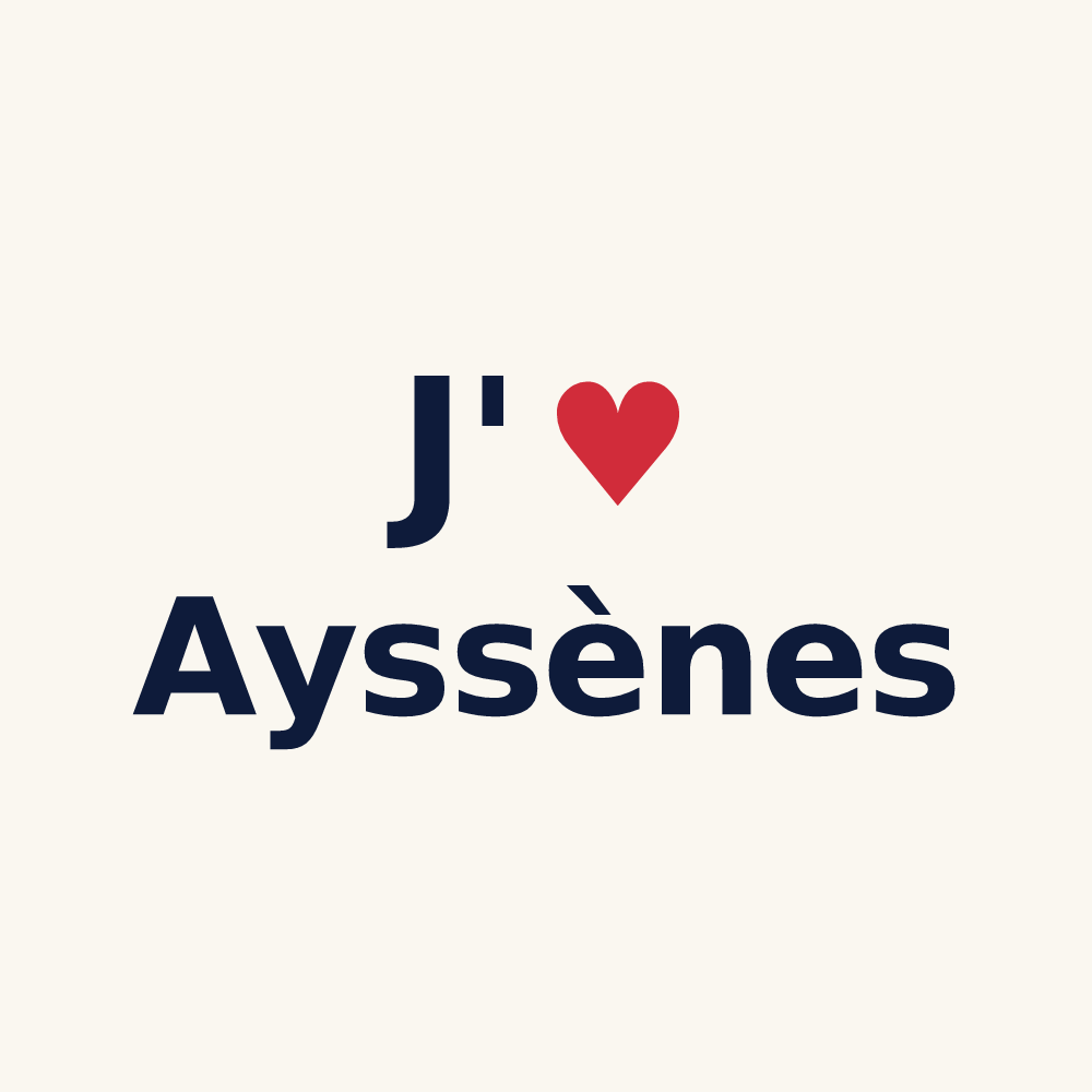 Tasse personnalisée Ayssènes — design J'aime Ayssènes