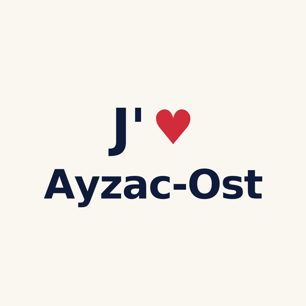 Tasse personnalisée Ayzac-Ost — design J'aime Ayzac-Ost