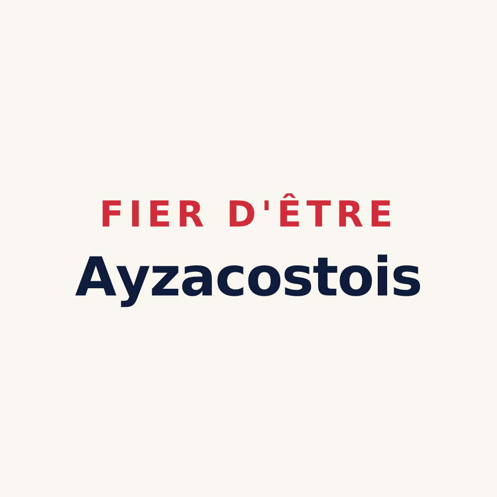 Tasse « Fier d'être Ayzacostois » — design pour Ayzac-Ost