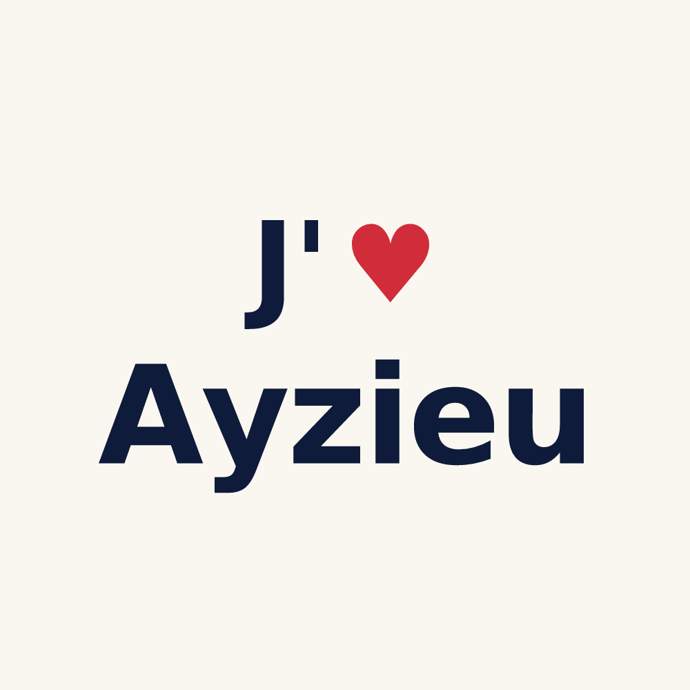 Tasse personnalisée Ayzieu — design J'aime Ayzieu