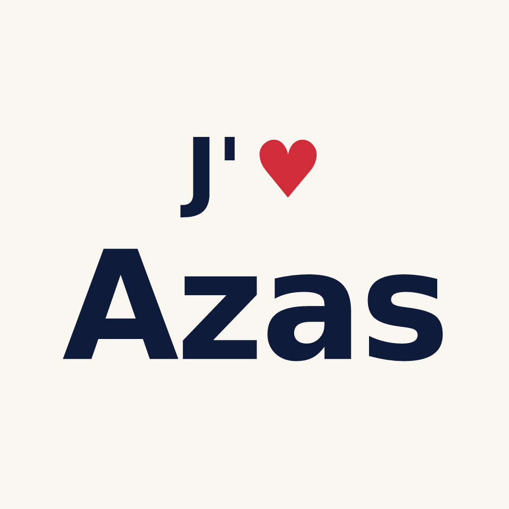 Tasse personnalisée Azas — design J'aime Azas