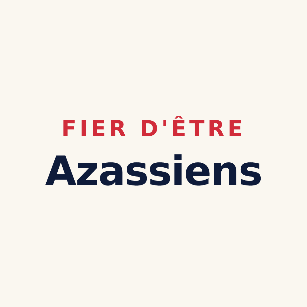 Tasse « Fier d'être Azassiens » — design pour Azas
