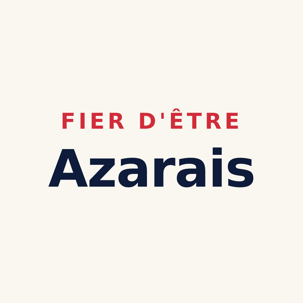 Tasse « Fier d'être Azarais » — design pour Azat-Châtenet