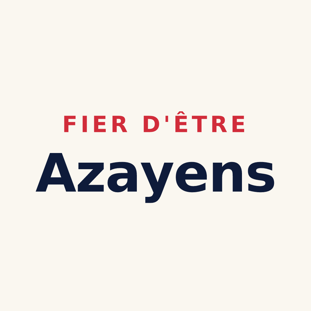 Tasse « Fier d'être Azayens » — design pour Azay-sur-Cher