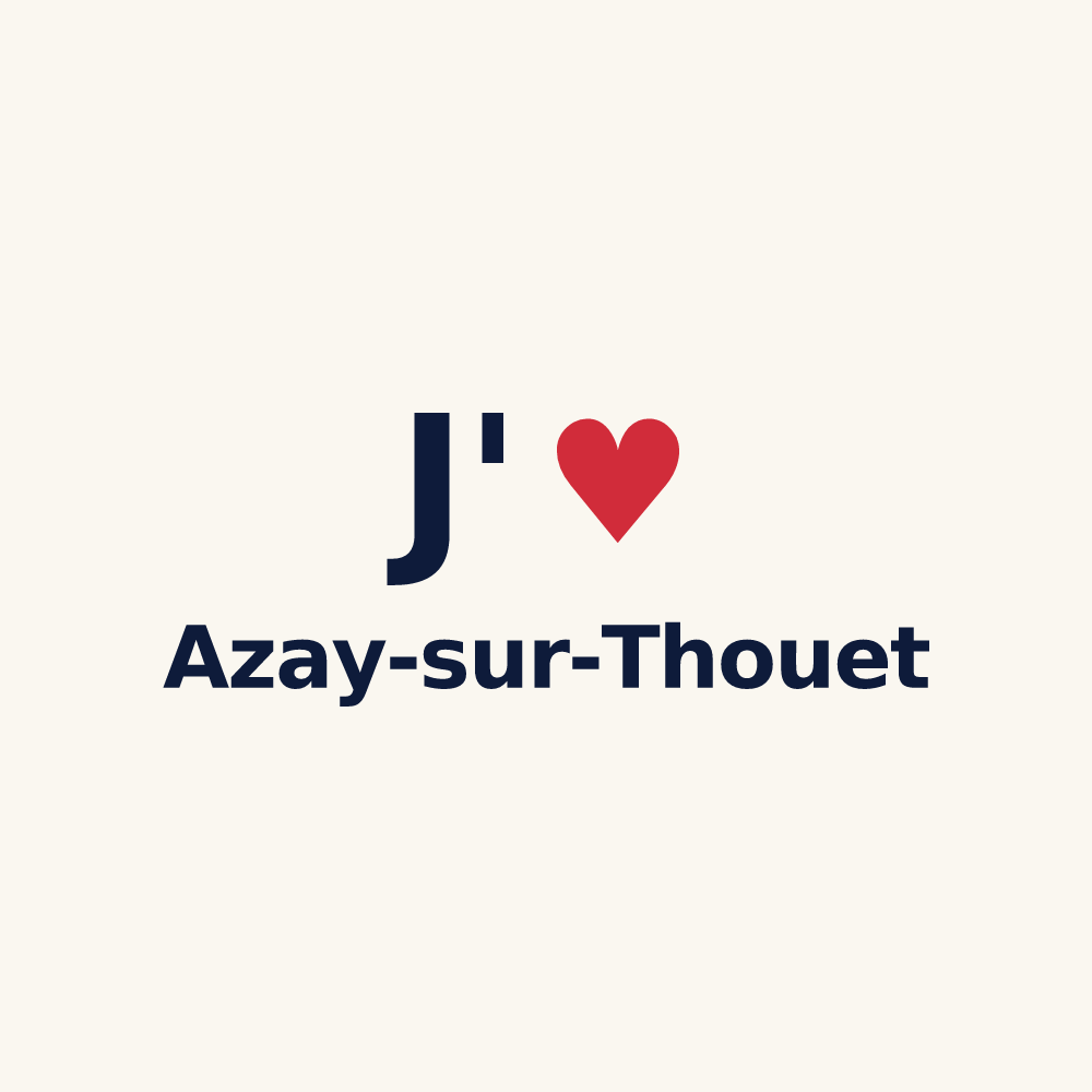 Tasse personnalisée Azay-sur-Thouet — design J'aime Azay-sur-Thouet