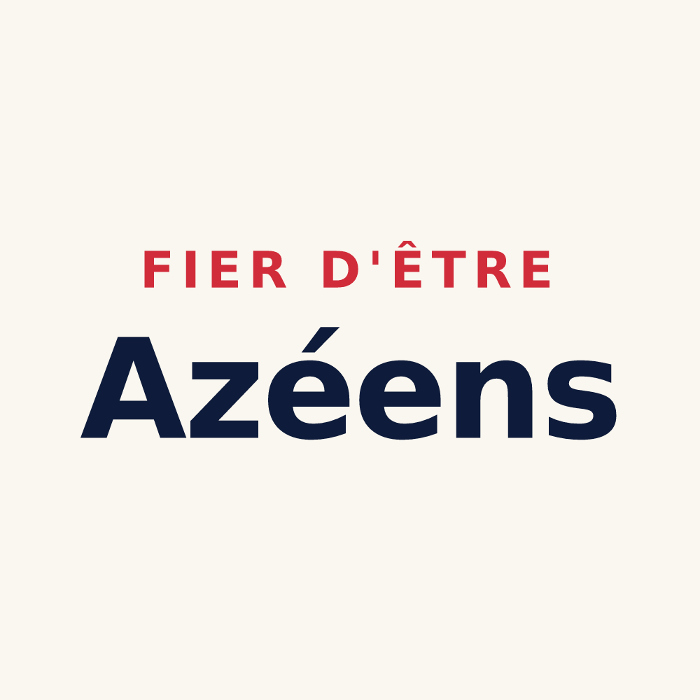 Tasse « Fier d'être Azéens » — design pour Azé