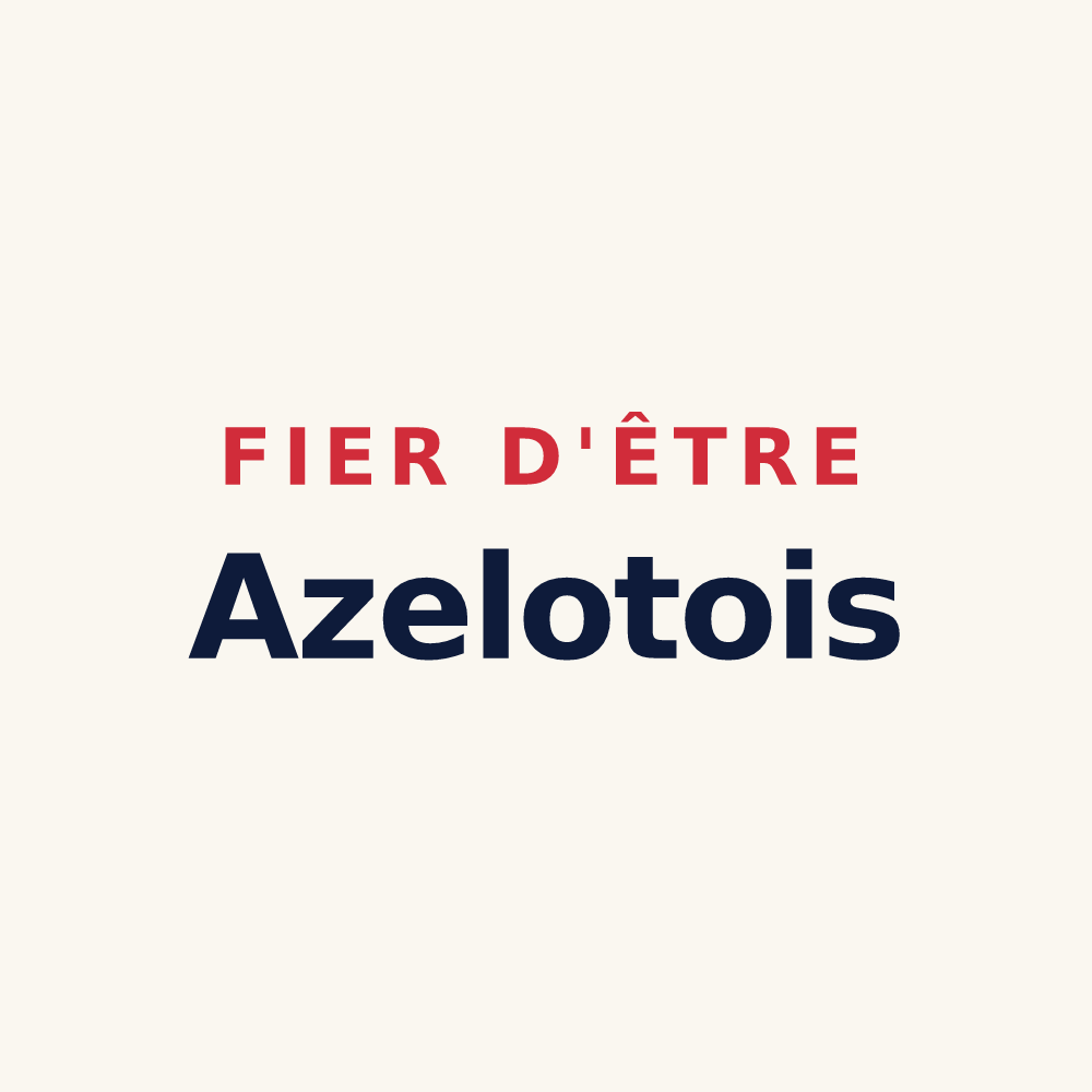 Tasse « Fier d'être Azelotois » — design pour Azelot