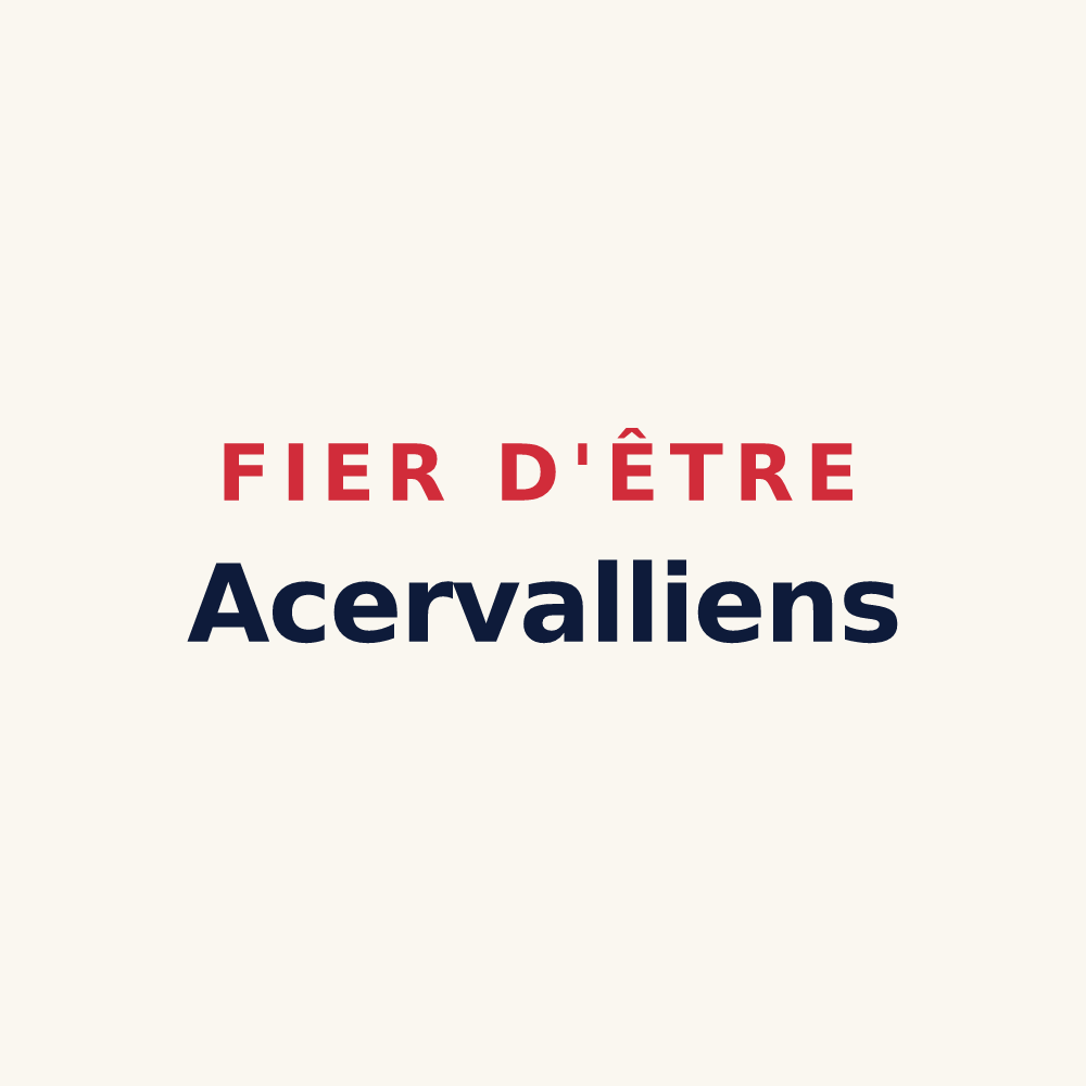 Tasse « Fier d'être Acervalliens » — design pour Azerailles