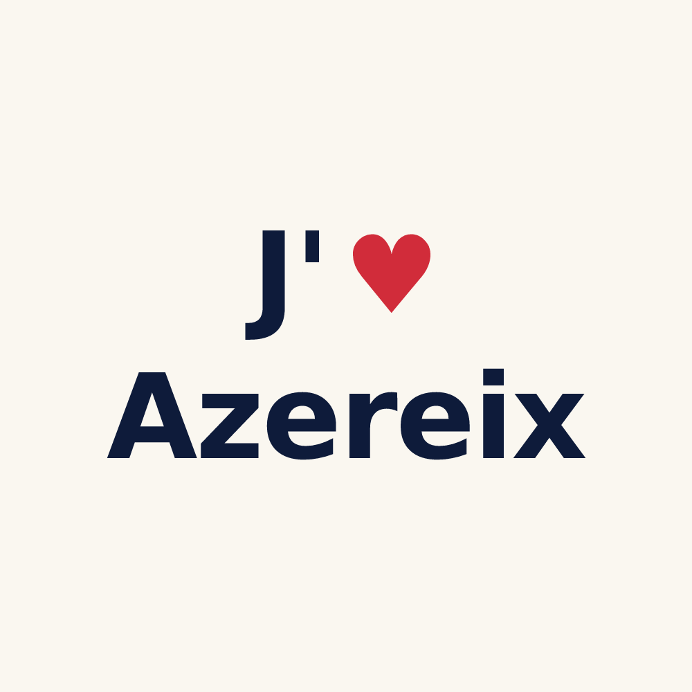 Tasse personnalisée Azereix — design J'aime Azereix