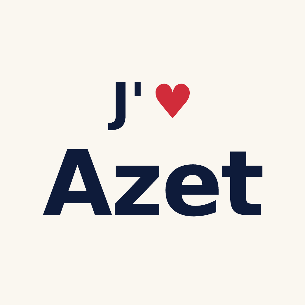 Tasse personnalisée Azet — design J'aime Azet