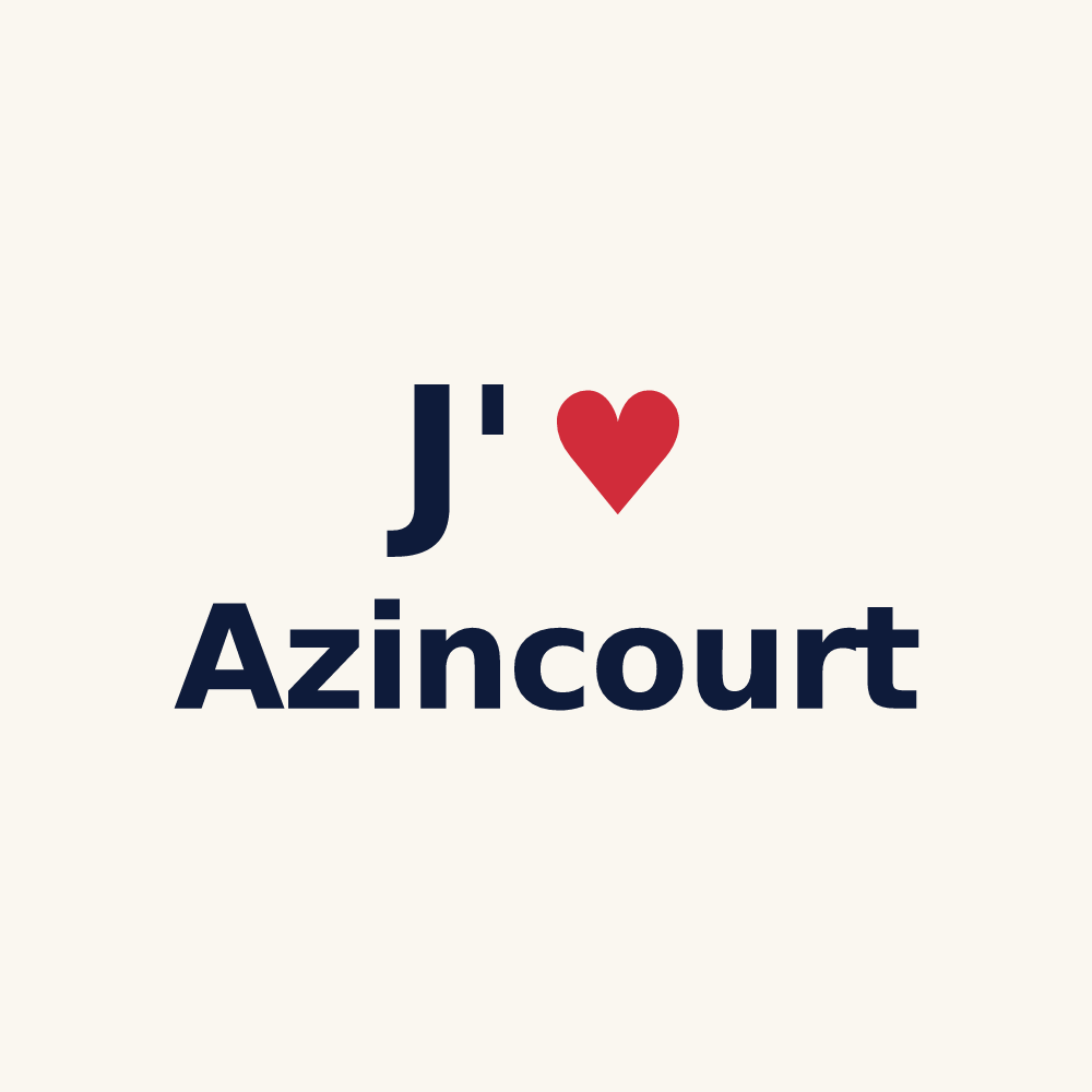 Tasse personnalisée Azincourt — design J'aime Azincourt
