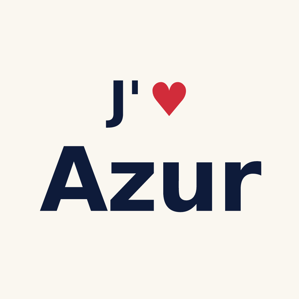 Tasse personnalisée Azur — design J'aime Azur