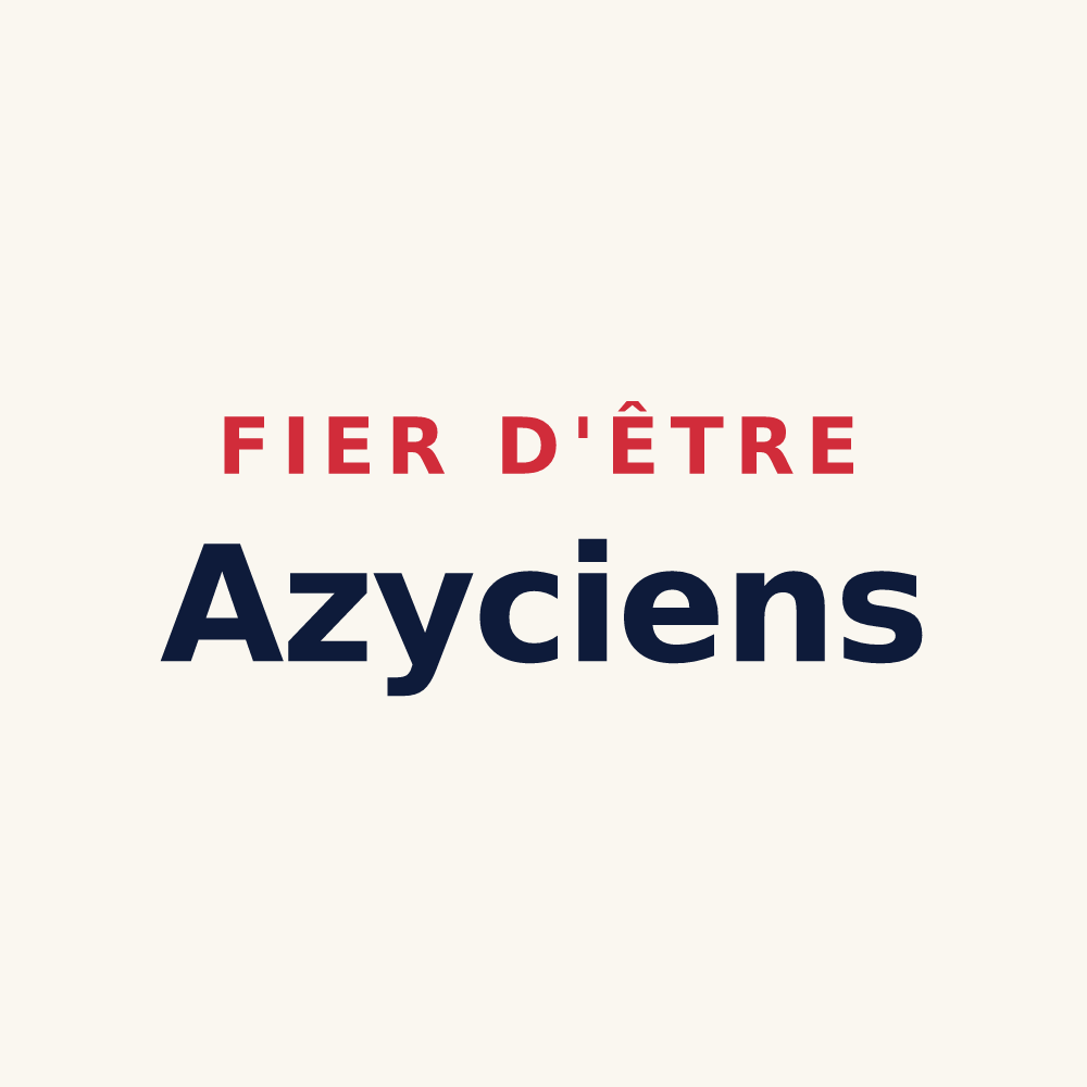 Tasse « Fier d'être Azyciens » — design pour Azy-sur-Marne