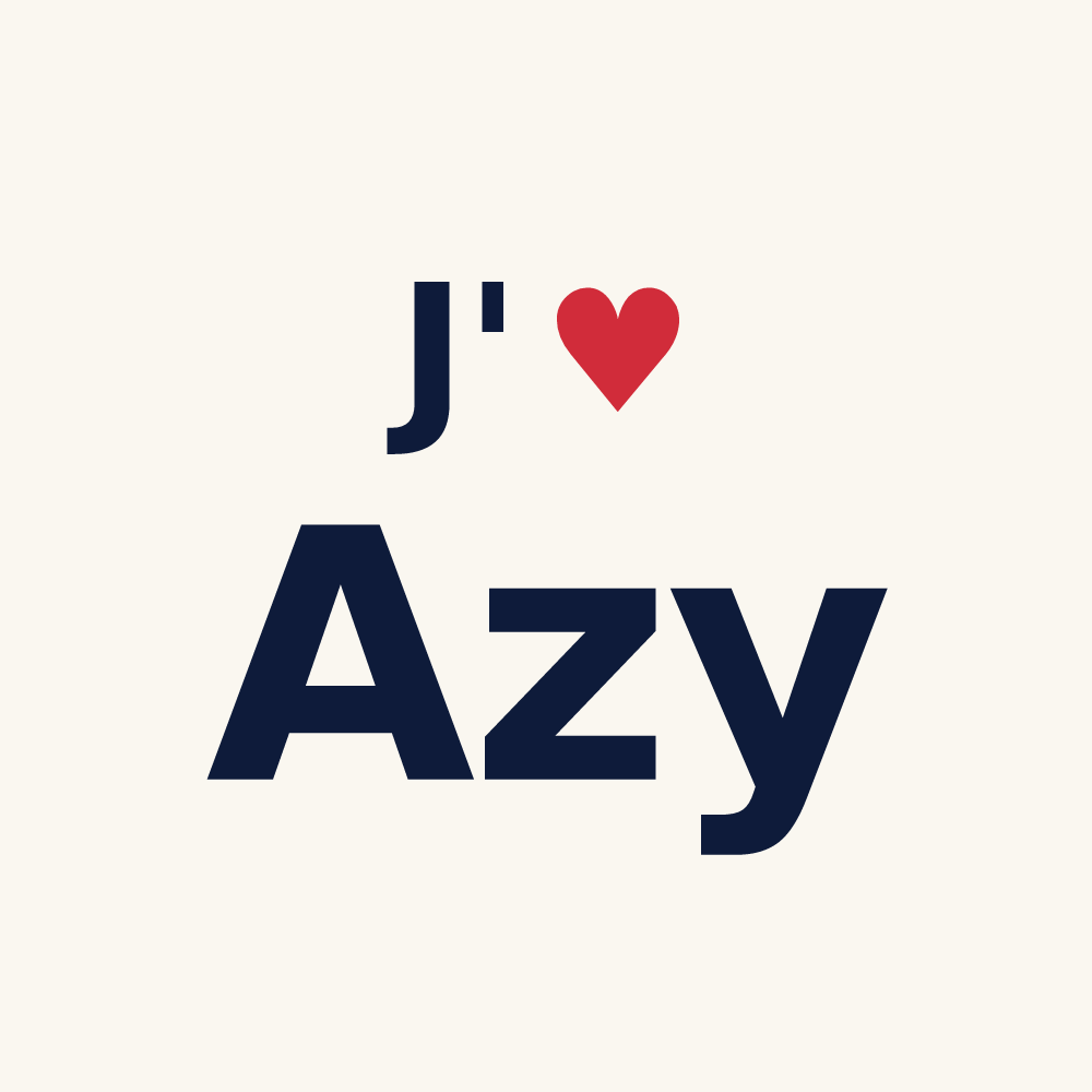 Tasse personnalisée Azy — design J'aime Azy