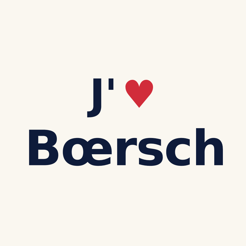 Tasse personnalisée Bœrsch — design J'aime Bœrsch