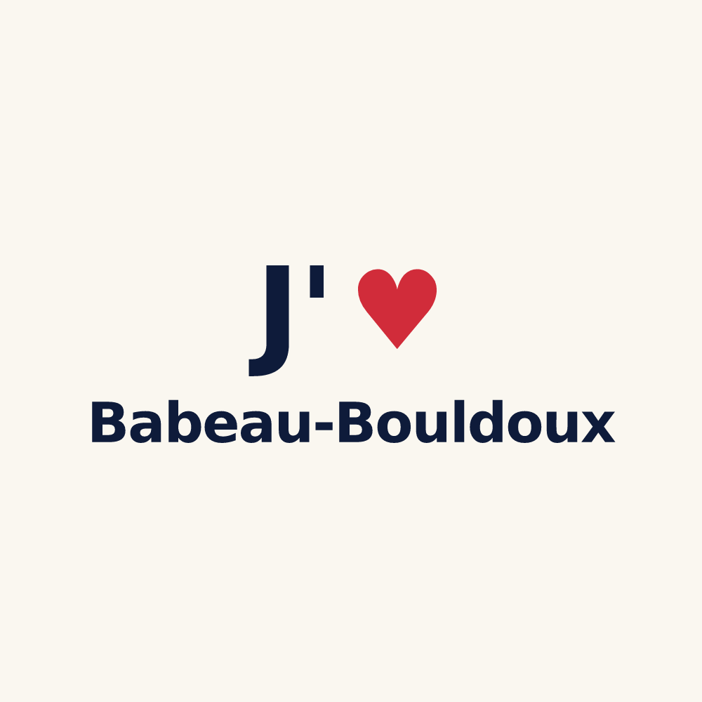 Tasse personnalisée Babeau-Bouldoux — design J'aime Babeau-Bouldoux