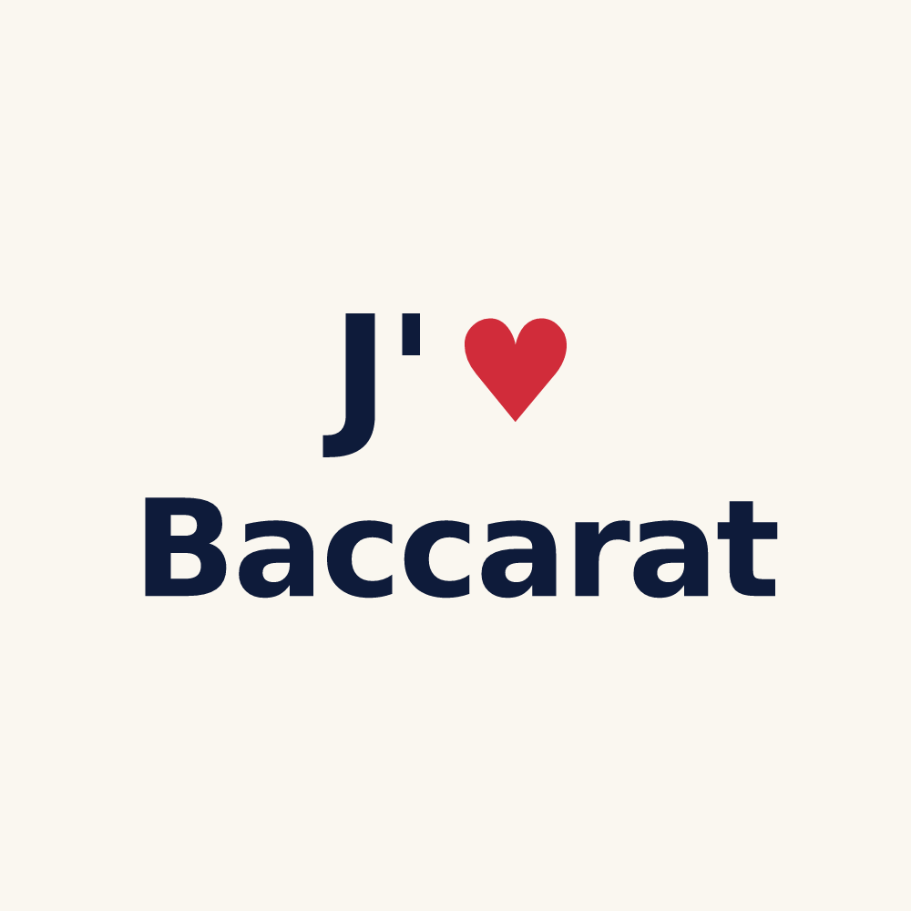 Tasse personnalisée Baccarat — design J'aime Baccarat