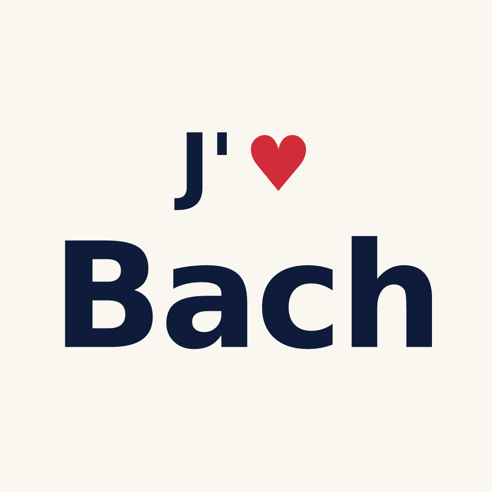 Tasse personnalisée Bach — design J'aime Bach