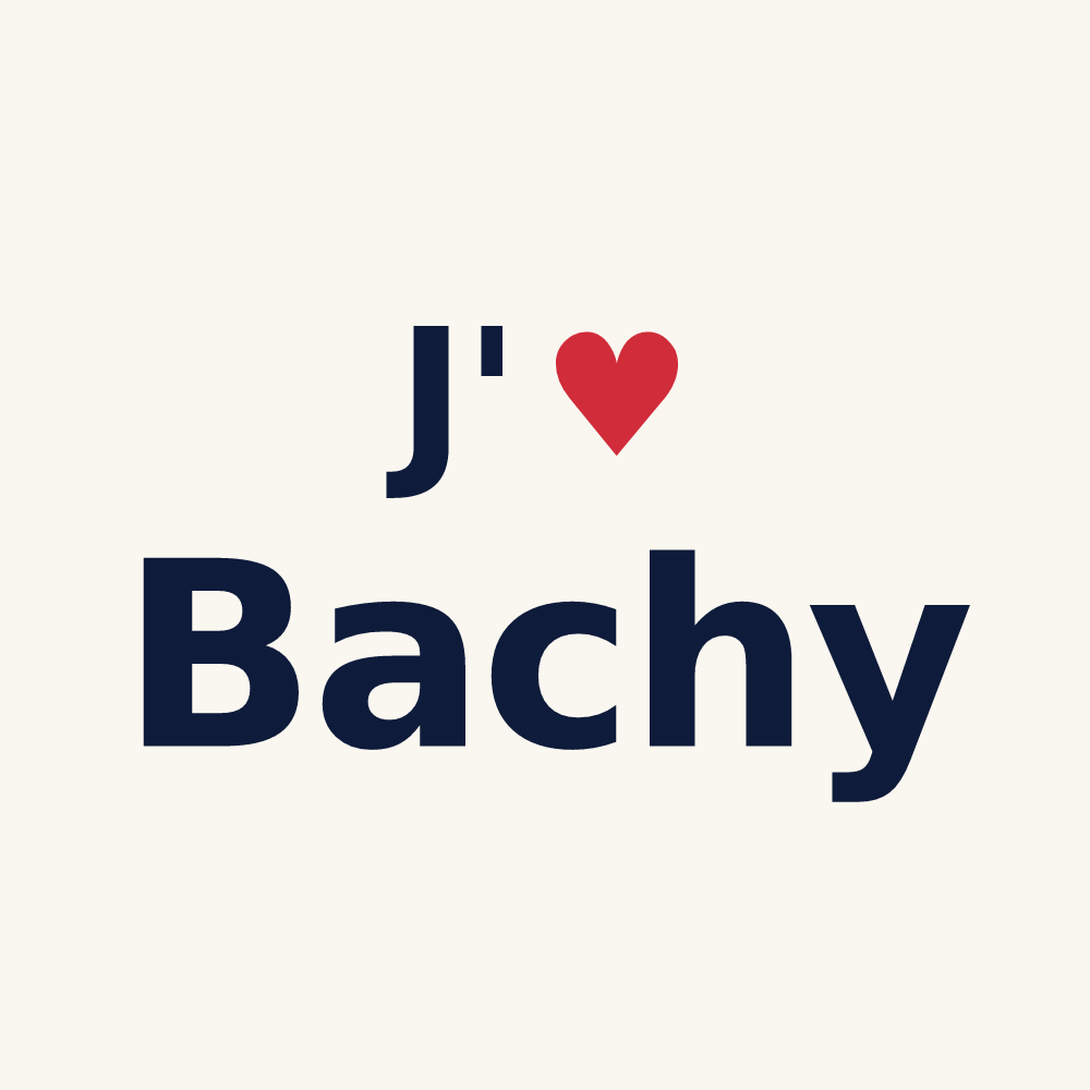Tasse personnalisée Bachy — design J'aime Bachy