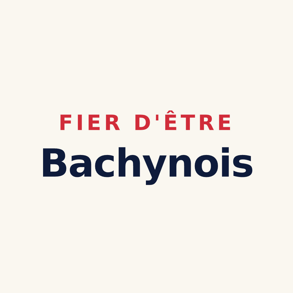 Tasse « Fier d'être Bachynois » — design pour Bachy